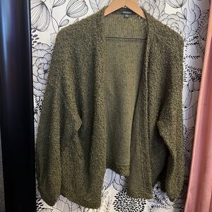 Olive Oversized Cardigan